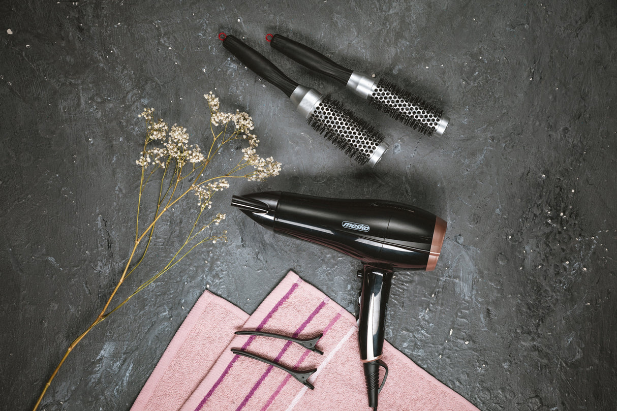 Secador De Pelo Mesko Ms 2249 2000 W, Negro Rosa