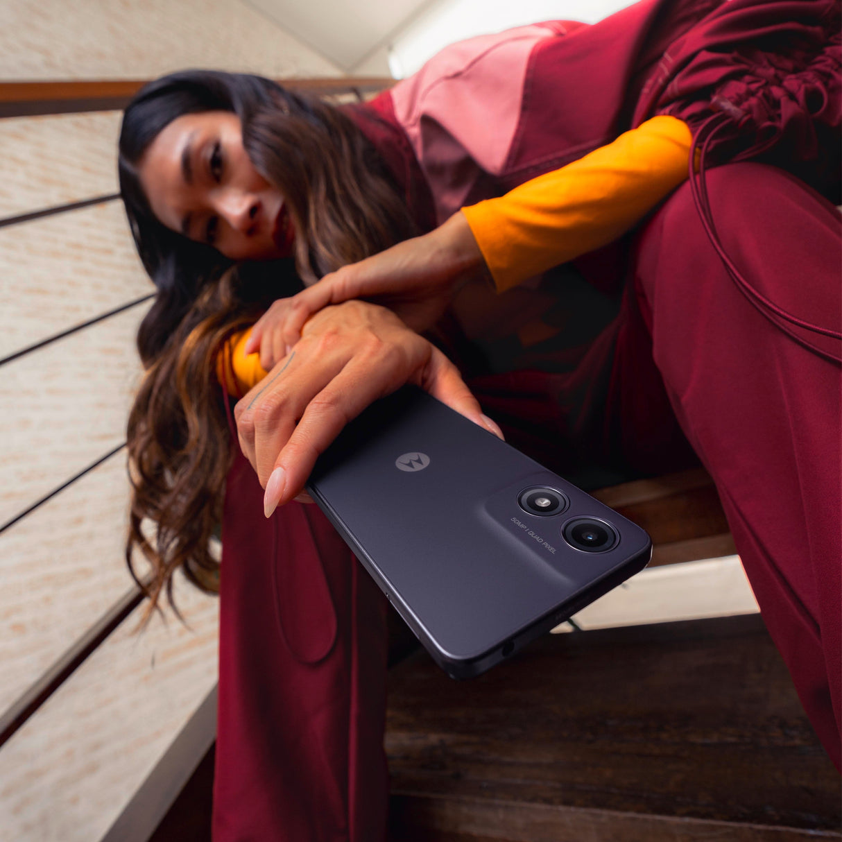 Motorola Moto G04s, Móvil Negro