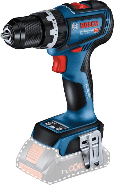 Taladro Percutor Bosch Professional Inalámbrico Gsb 18v-90 C Professional Solo, 18 Voltios Azul/Negro, Sin Batería Ni Cargador, En L-Boxx 06019k6102