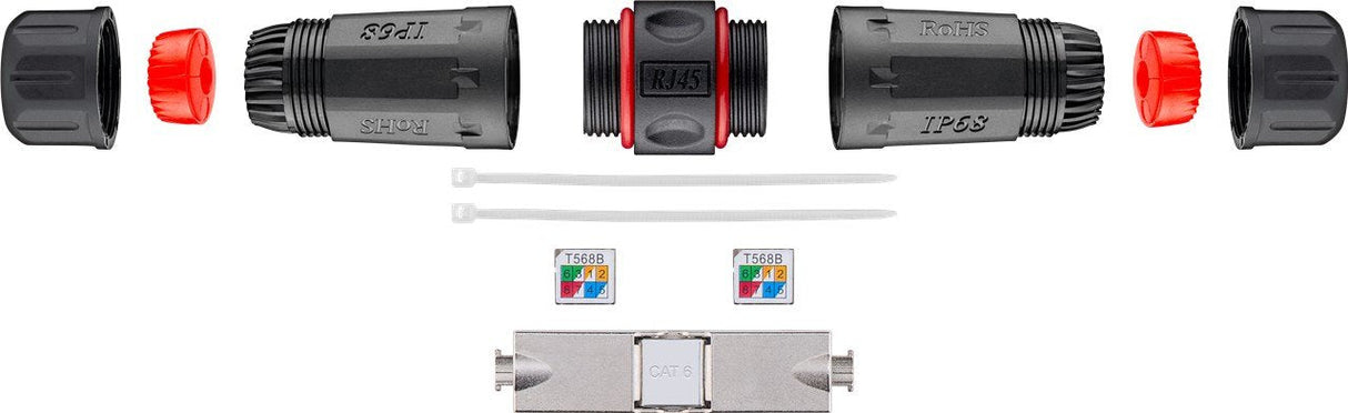Goobay 44417 Adaptador Para Cable De Red Cat.6 Stp Sin Herramientas Exterior