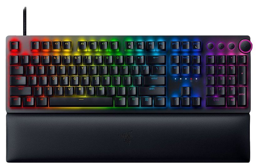 Razer Huntsman V2, Teclado Gaming Negro, Disposición De, Razer Linear Optical (Rojo) Rz03-03932100-R3g1