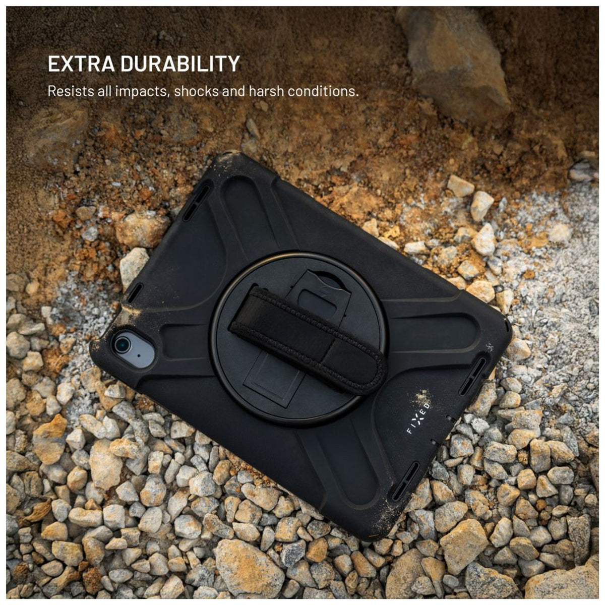 Fixed Rugged Tab Case For Apple Ipad 10,9" 11", Black