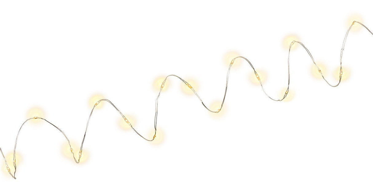 Cadenas De Luces De Alambre Plateado Con 20 Led X 2 , Incl. Temporizador
Decoración De Iluminación Atmosférica Para Uso Interior