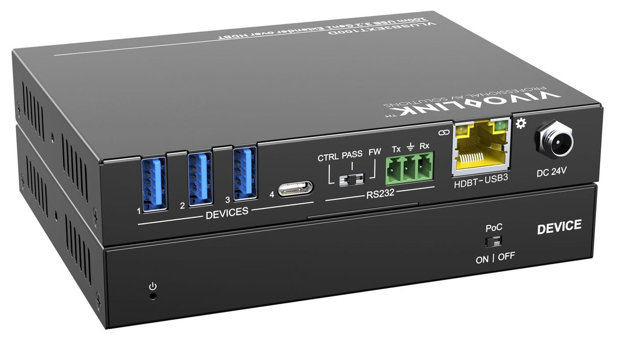 100m Usb 3.2 Gen1 Extender Over Hdbt Receiver