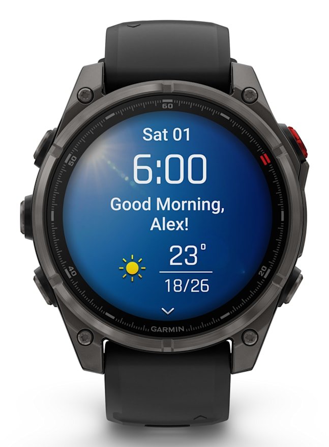 Smartwatch Garmin Fenix 8 Pro 3,56 Cm (1.4") Amoled 47 Mm Digital 454 X 454 Pixeles Pantalla Táctil Gris Wifi Gps (Satélite)