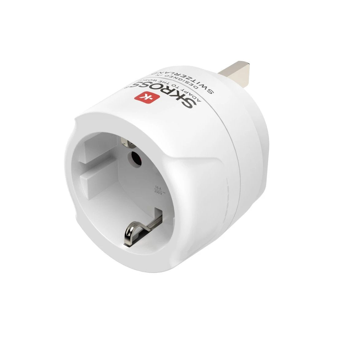 Hama Adaptador De Viaje Toma Tipo G - Potencia Hasta 3250w - Hembra Tipo Schuko - Voltaje 100-250v - Blanco