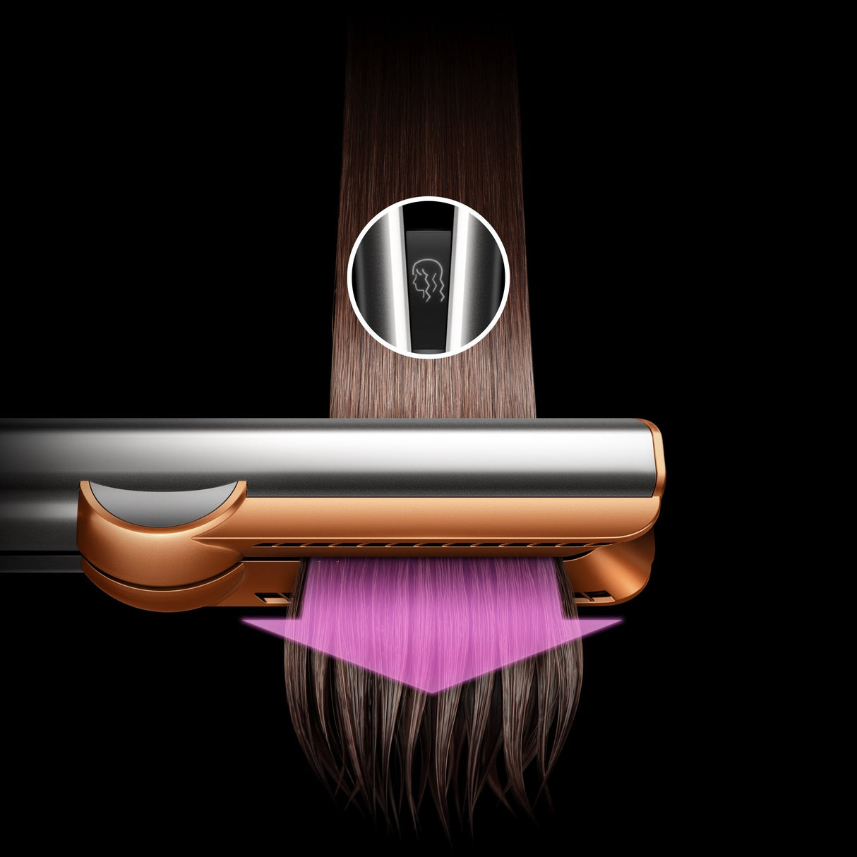 Dyson Airstrait Aksamitna Czerwien/Zloto