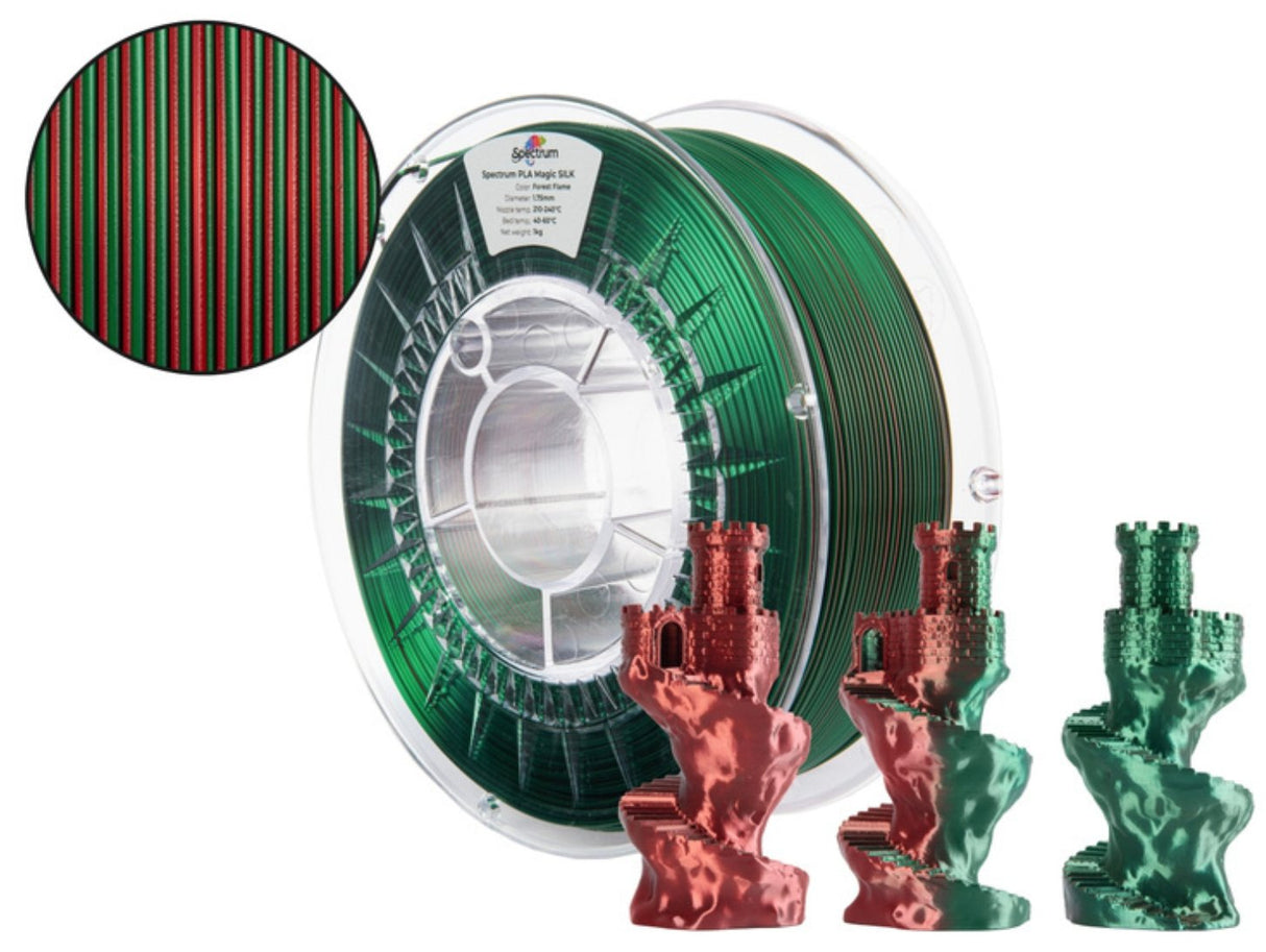 Filament Spectrum · Pla Magic Silk · Forest Flame · 1.75mm · 1kg