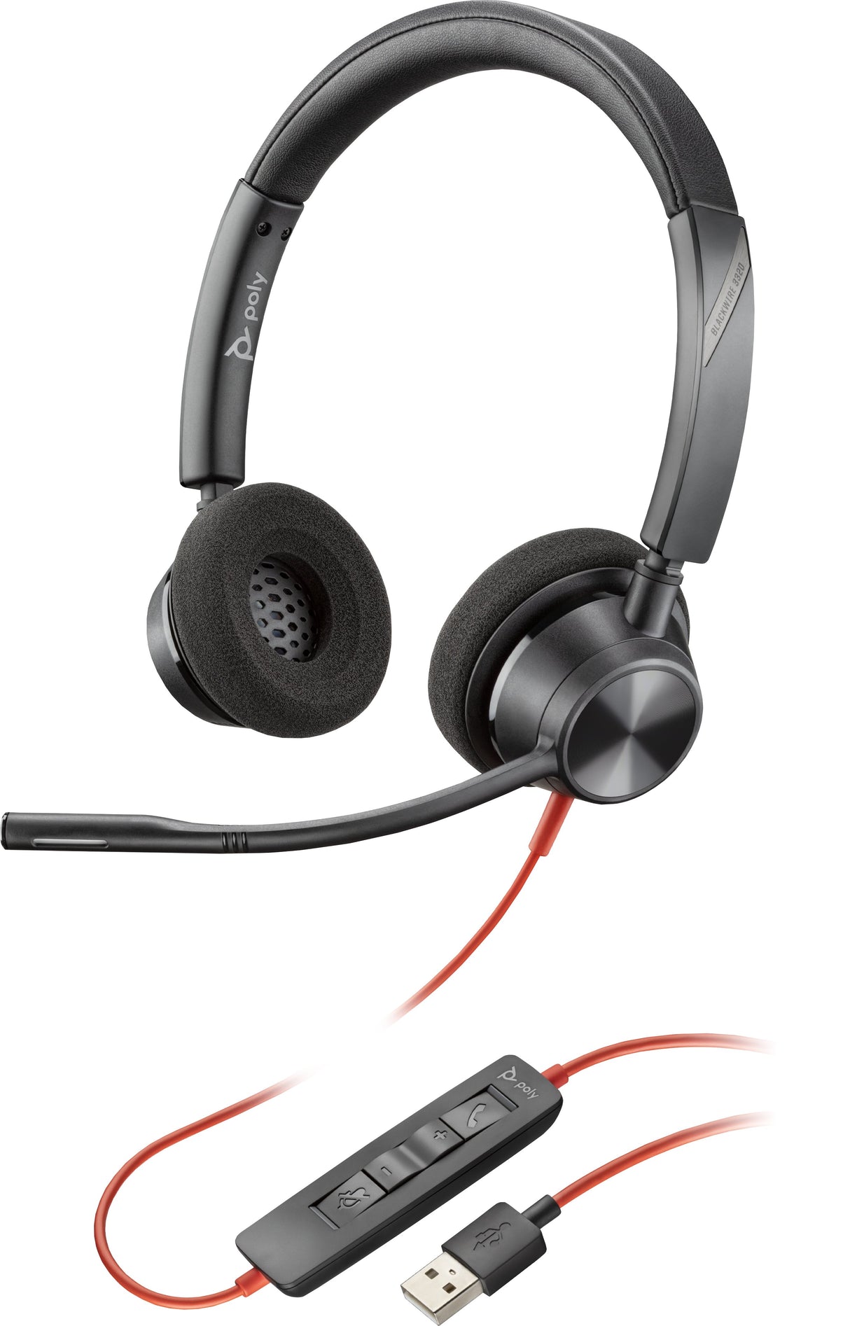EAN 197029480378 - HP Poly Blackwire 3320 USB-A Headset Alámbrico Diadema Oficina/Centro de llamadas USB tipo A Negro imagen 1
