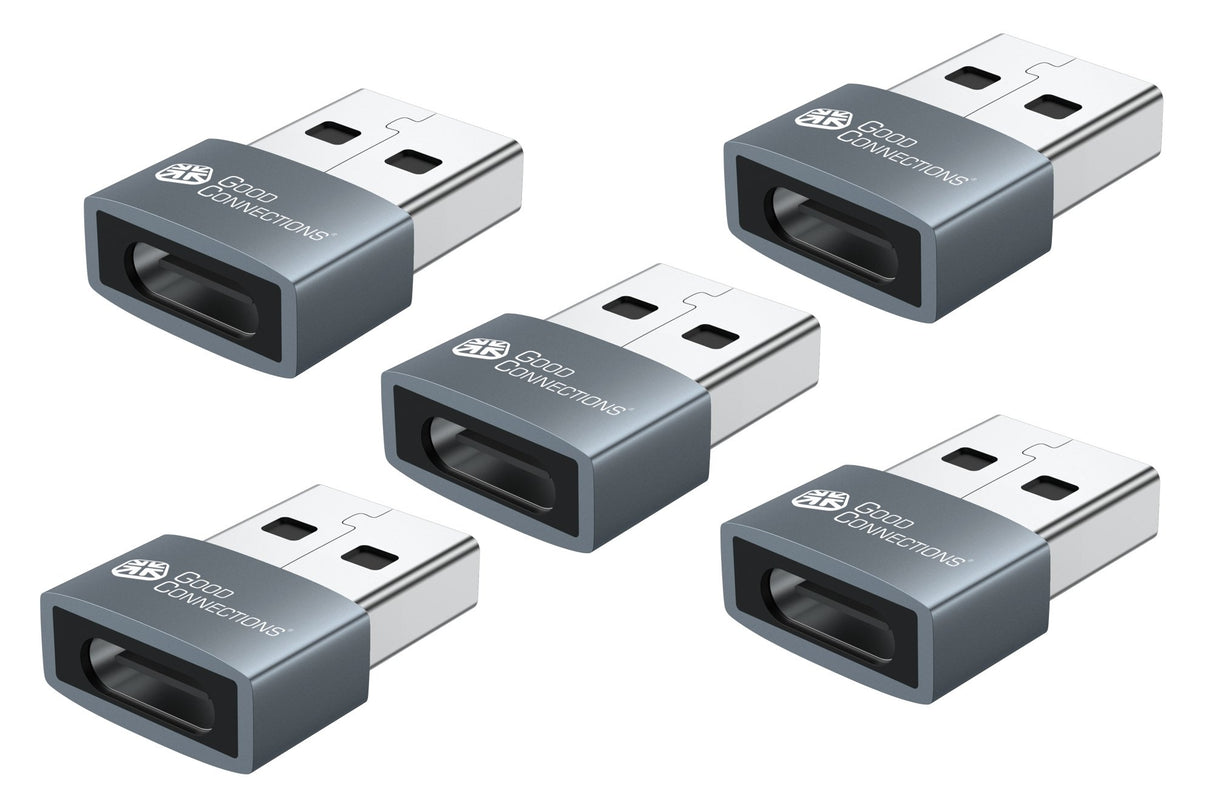EAN 4014619881802 - Alcasa USB-AD203-5 cambiador de género para cable USB-A USB-C Gris imagen 1