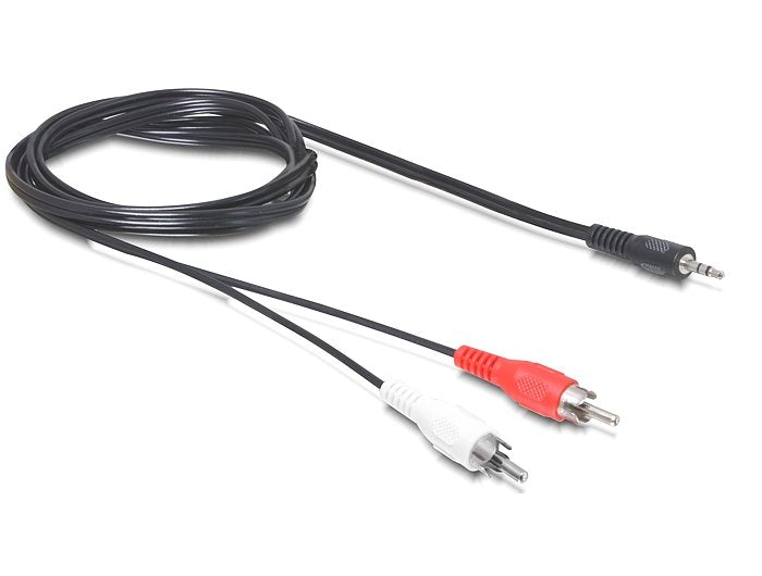 EAN 4043619840007 - DeLOCK 84000 cable de audio 1,5 m 2 x RCA 3,5mm Negro imagen 1