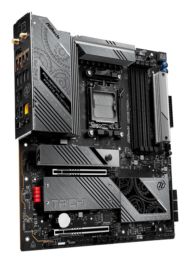 EAN 4710483947445 - Asrock 90-MXBPA0-A0UAYZ placa base AMD X870 Zócalo AM5 ATX extendida imagen 4