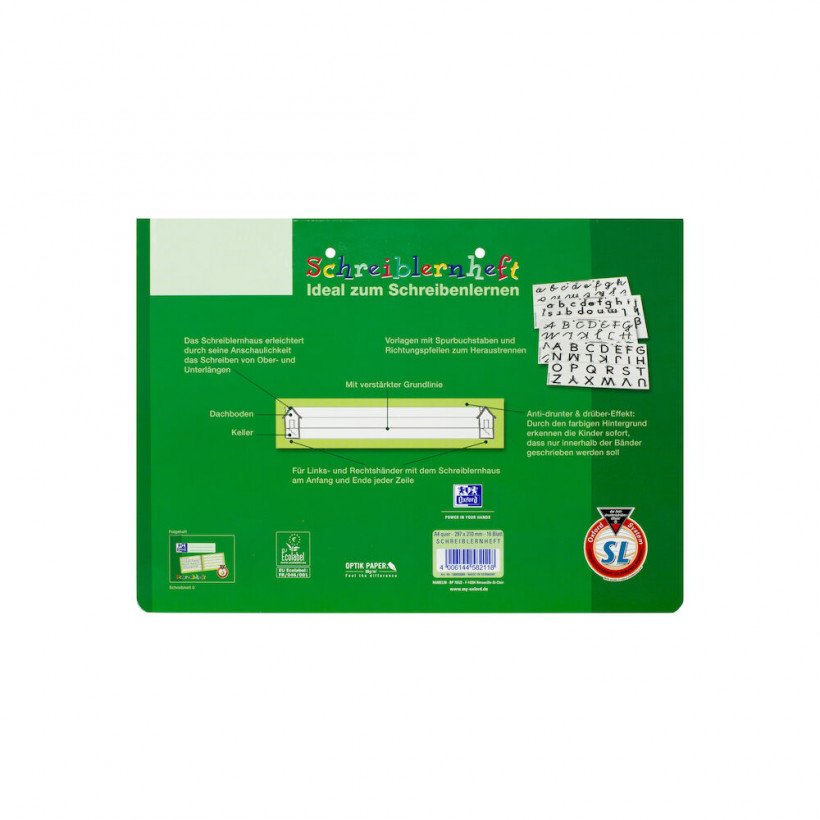 Oxford 100050089 Cuaderno Y Block A4 Verde