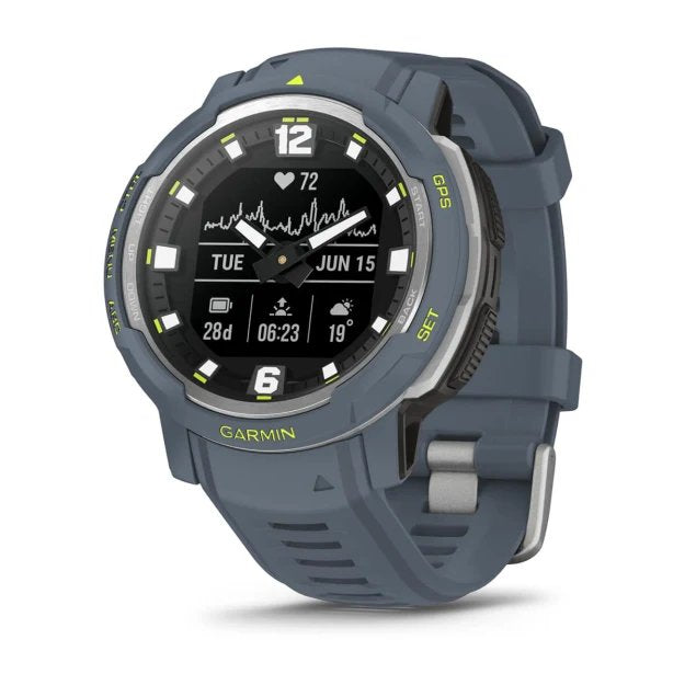 Smartwatch Garmin Instinct Crossover Standard Edition (0.9") Mip 45 Mm Híbrido 176 X 176 Pixeles Azul Gps (Satélite)