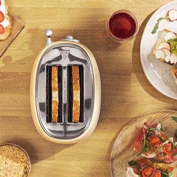 Tostador Cecotec Toast&Taste 800 Vintage Light 850w Amarillo Claro