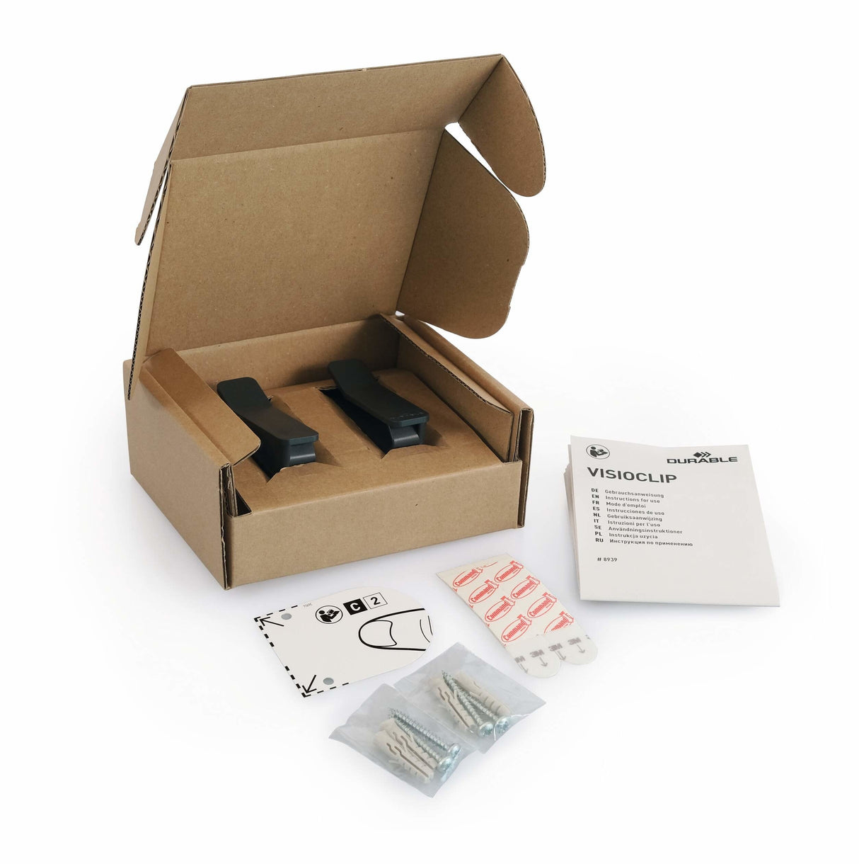 Durable Soporte De Pared Universal Para Tablet Visioclip Plateado