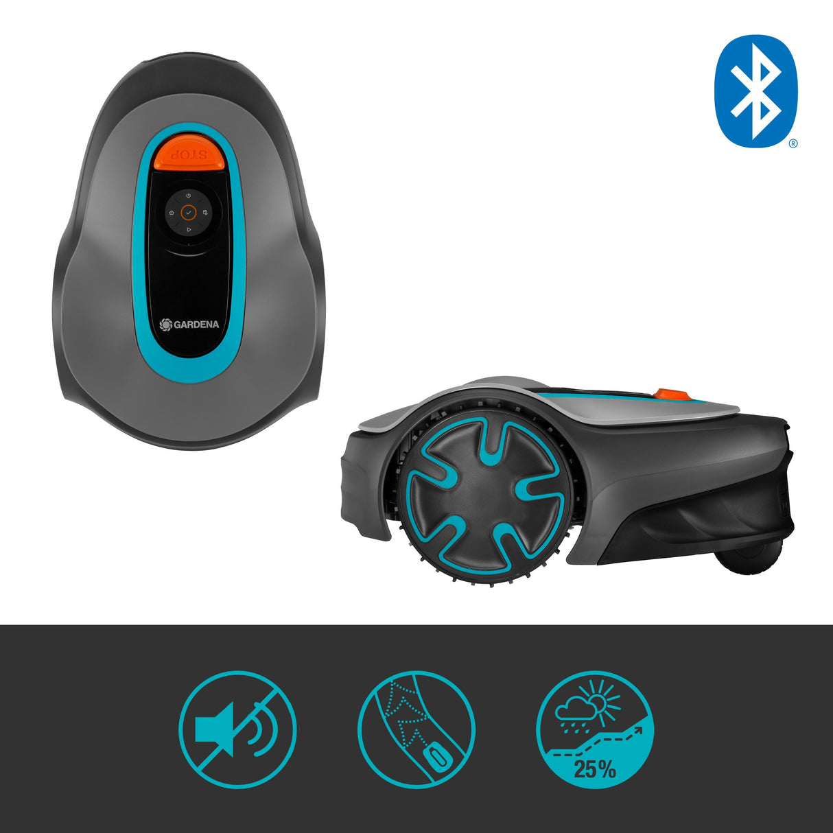 EAN 4078500053105 - Gardena SILENO minimo Robot cortacésped Batería Negro, Azul, Gris imagen 7