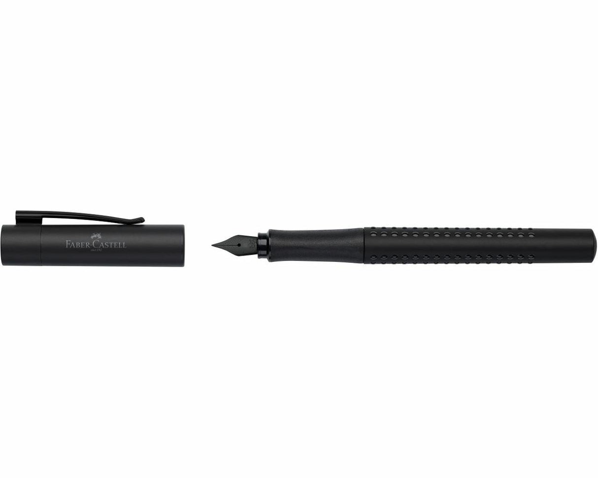 Faber Castell Pluma Estilográfica Grip Edition All Black M Negro