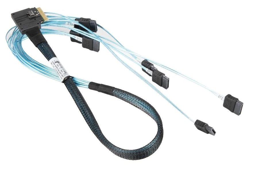 Supermicro Breakout Cable Cbl-Sast-0827 Slimlinesas Sff-8654 X8 (Le) Auf 8x Sata 70cm