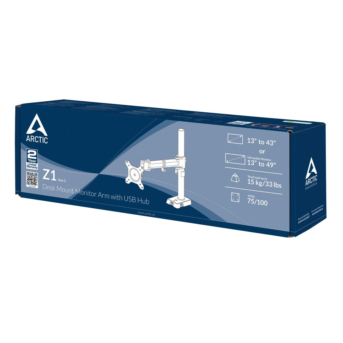 EAN 4895213701273 - ARCTIC Z1 (Gen 3) 96,5 cm (38") Escritorio Negro imagen 12