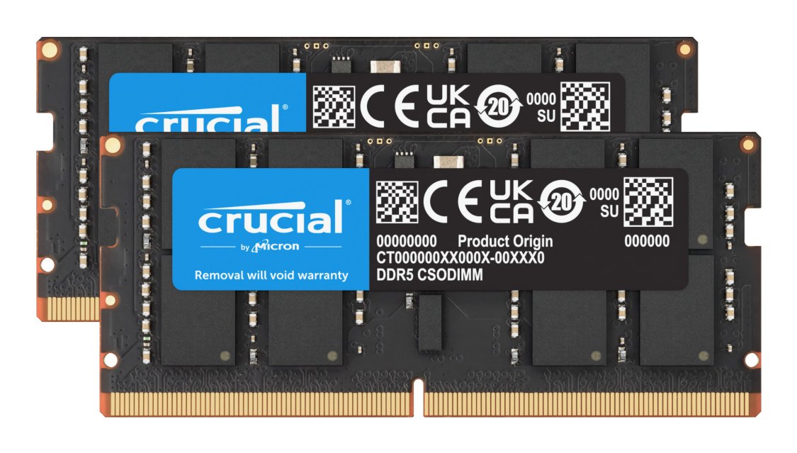 EAN 649528941220 - Crucial CT2K32G64C52CS5 módulo de memoria 64 GB 2 x 32 GB DDR5 6400 MT/s 262-pin SO-DIMM imagen 1