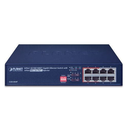 Planet Gsd-804p 8port With 4-Port Poe