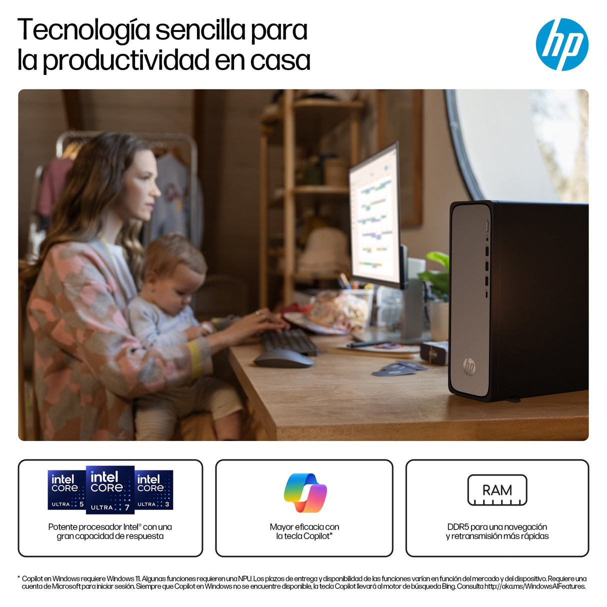 EAN 0821844684061 - HP OmniDesk Slim Desktop S03-0031ns PC Intel® Core™ i3 i3-14100 8 GB DDR5-SDRAM 512 GB SSD Windows 11 Hom imagen 7