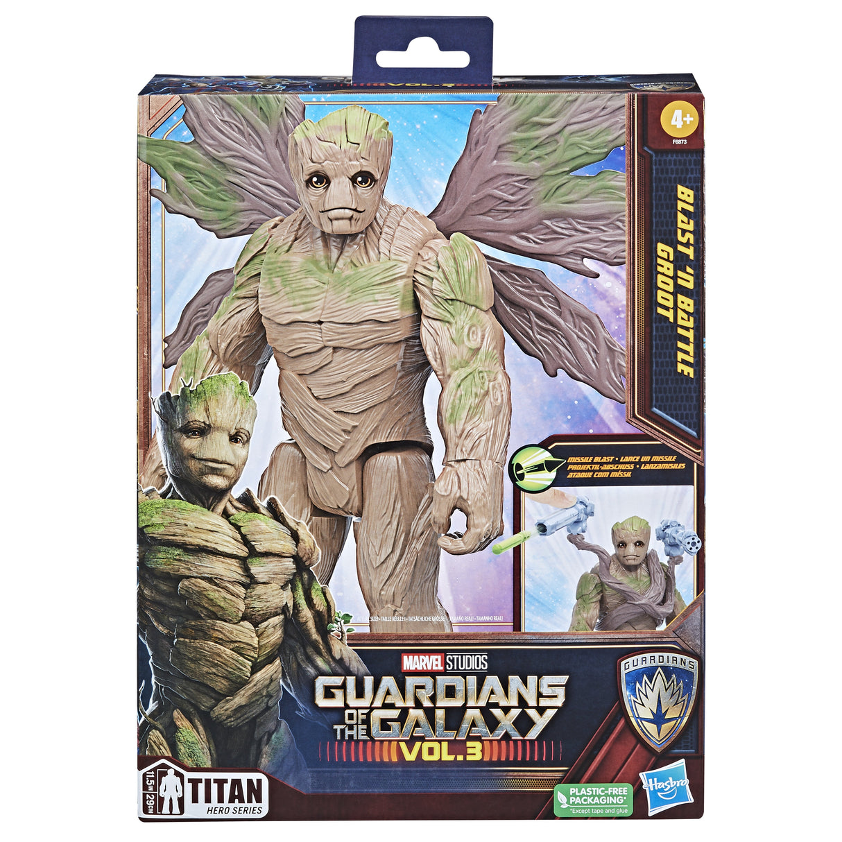 Figura Hasbro Marvel Blast N' Battle Guardianes De La Galaxia Groot