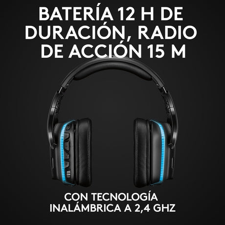 EAN 5099206081918 - Logitech G 981-000744 auricular y casco Auriculares Inalámbrico Diadema Juego Negro, Azul imagen 11