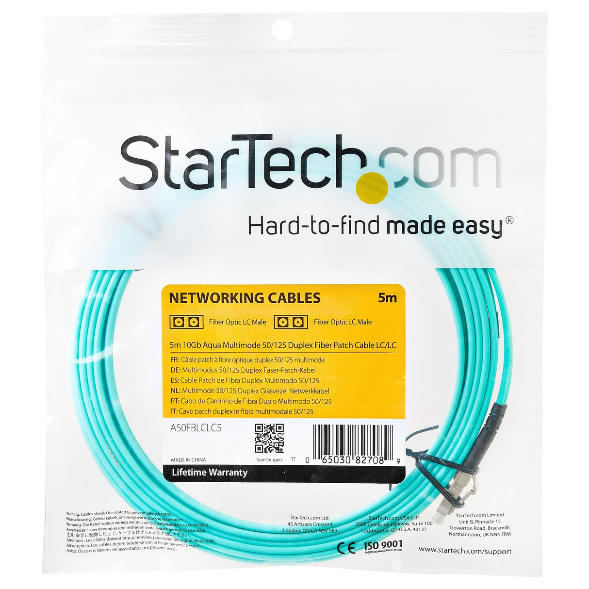 Startech Cable Fibra Optica Patch 10gb Multimodo 5
