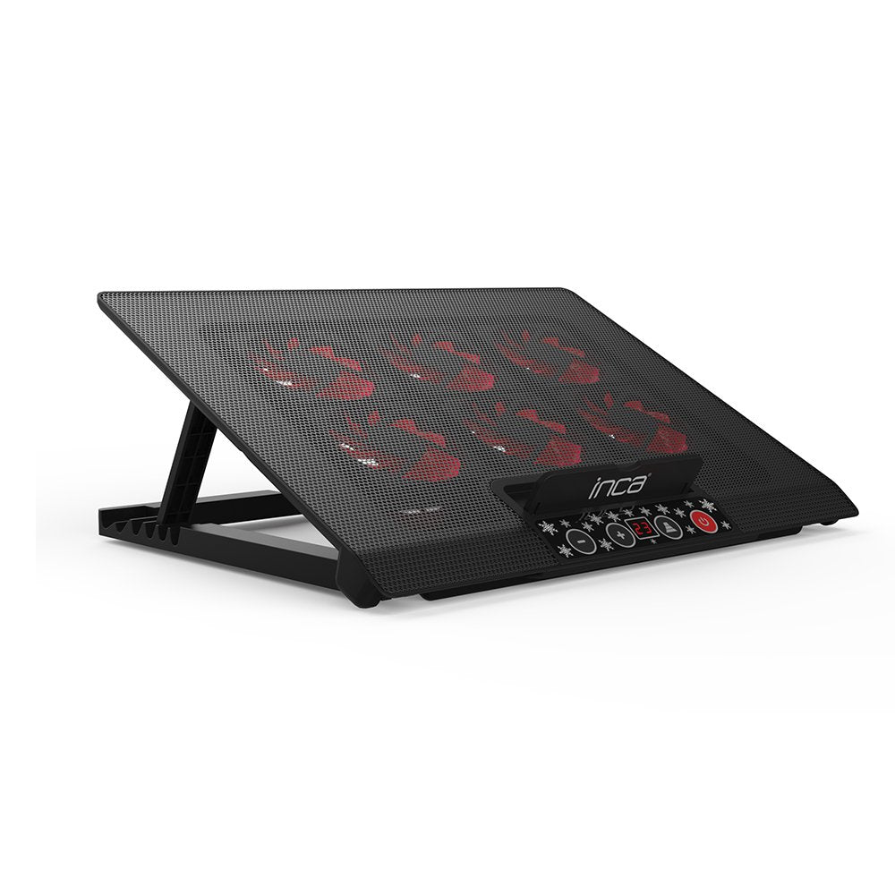 Base Refrigeradora Inca 6x Fan, Control Panel, 2x Usb