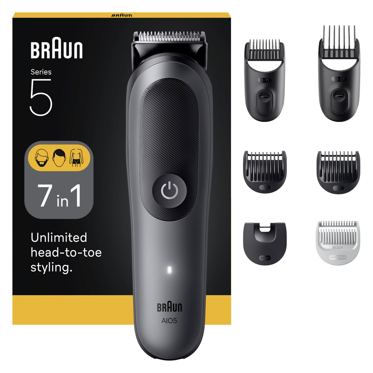 Braun Aio5520 All-In-One Trimmer, Black