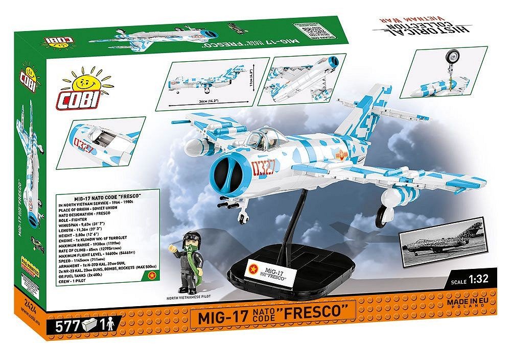 Cobi Mig-17 Código De La Otan "Fresco", Toys De Diseño Cobi-2424