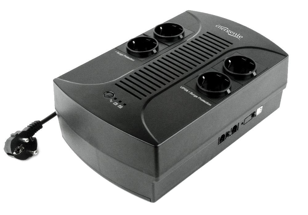 EAN 8716309076081 - EnerGenie EG-UPS-001 sistema de alimentación ininterrumpida (UPS) Línea interactiva 0,65 kVA 390 W 4 sali imagen 1