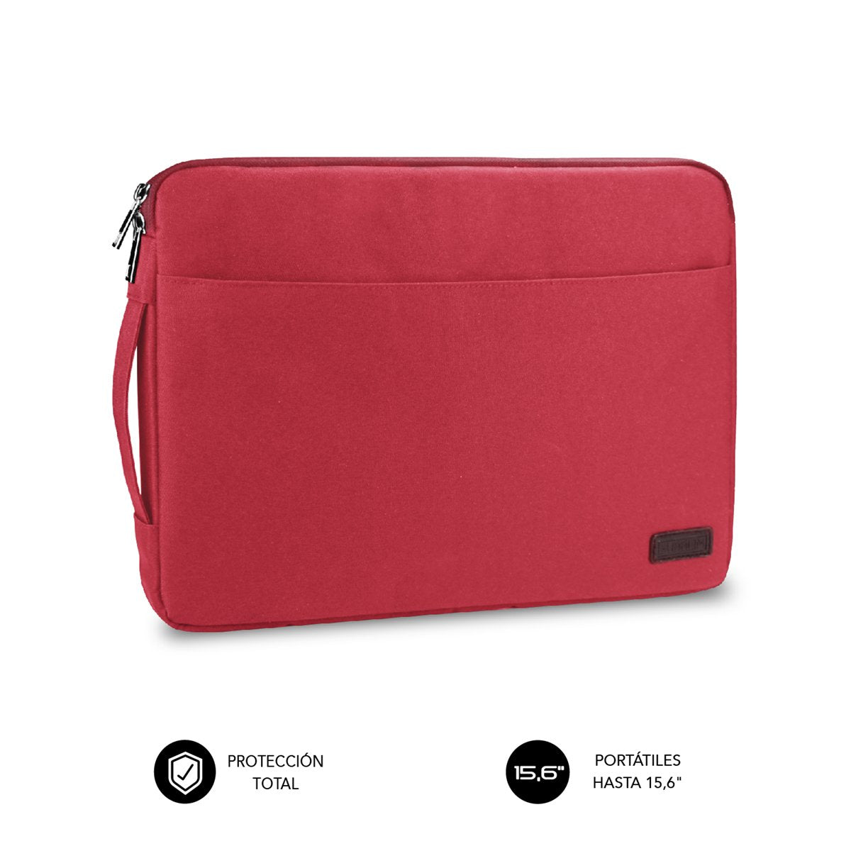 Funda Subblim Urban Laptop Sleeve Para Portátiles Hasta 15.6'/ Rojo