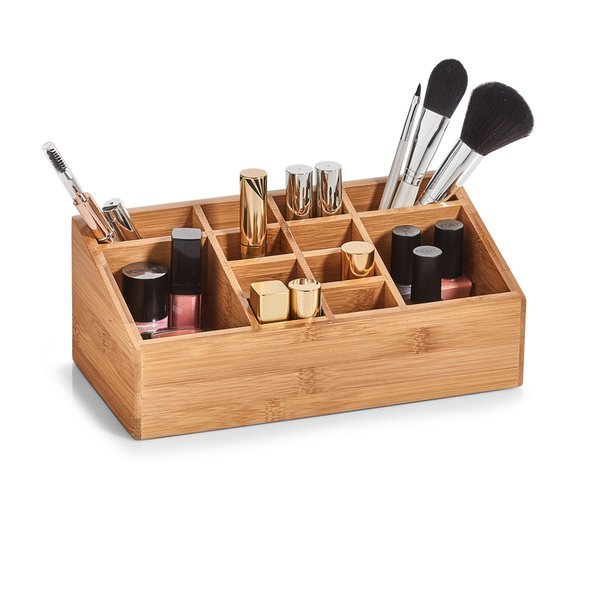 Zeller Escritorio-Organizer Natural Bambus 12 Compartimentos 25,4 X 12,0 X 10,0 Cm