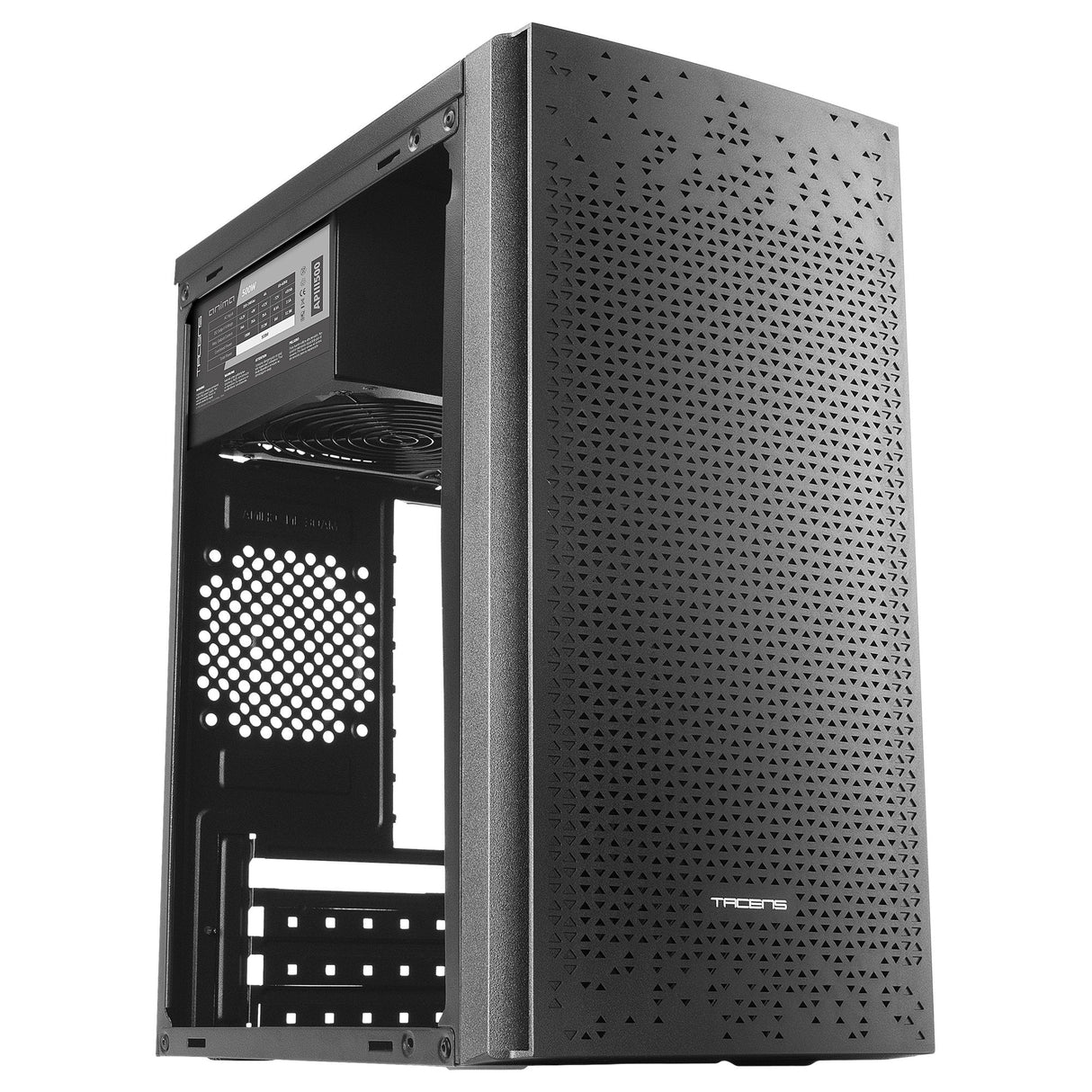 Caja Pc Anima Microatx Ac6500 Con Fuente 500w Negro