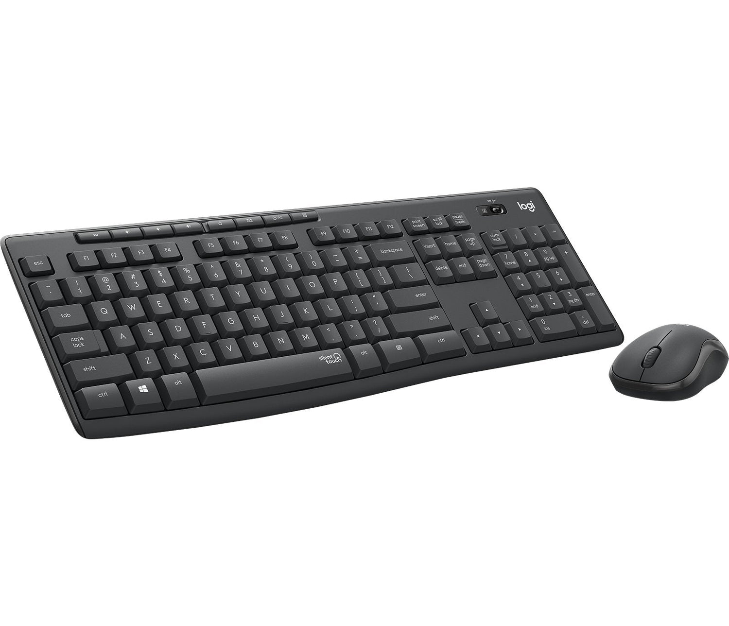 Teclado Checo + Ratón Logitech Mk295 Rf Inalámbrico Qwertz Grafito