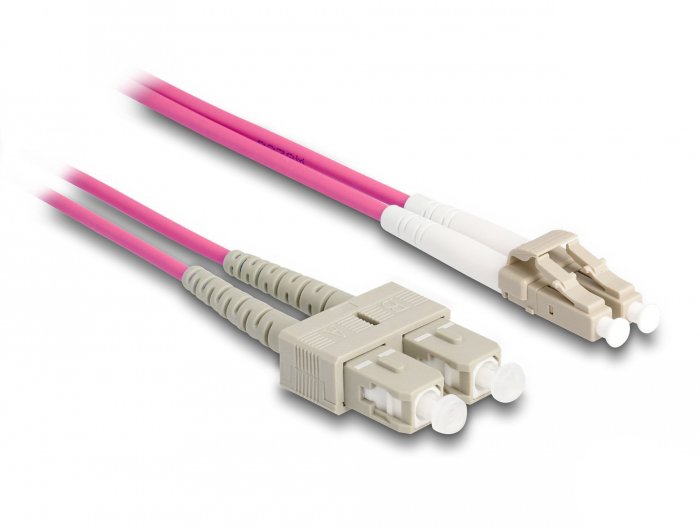 Lwl Cable Con Armadura Metálica Lc Duplex A Sc Duplex Multimode Om4 3 M