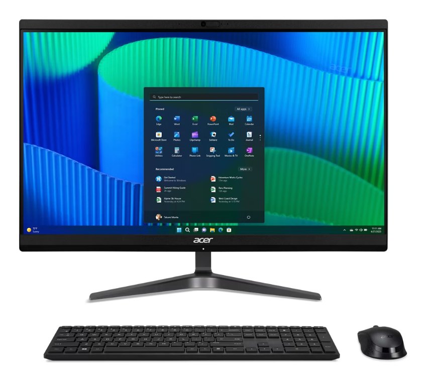 All In One Acer Veriton Z2 Vz2524g Ultra 5 125u / Hasta 4.3 Ghz Ram 8 Gb Ssd 512 Gb Intel Graphics Bluetooth 5.3 Ieee 802.11ax (Wi-Fi 6e) Gigabit Ethernet Win 11 Pro Monitor: Led 23.8" 1920 X 1080 (Full Hd)