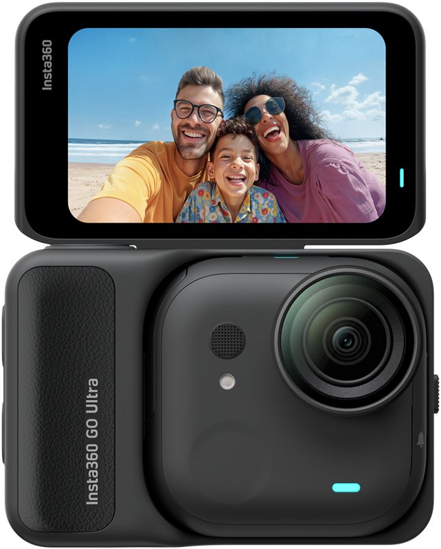 Cámara Digital Deportiva Insta360 Go Ultra Pack Creador 4k Ángulo De Visión 360 Negra