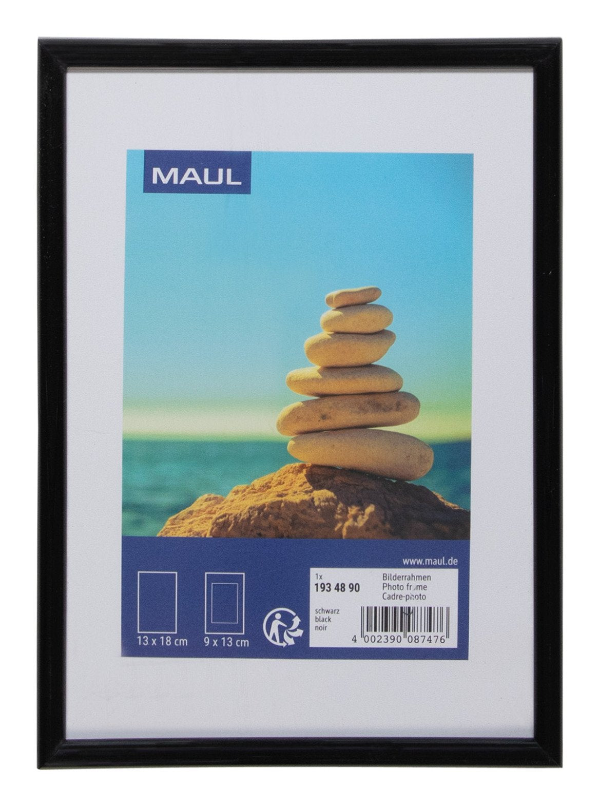 EAN 4002390087476 - MAUL 1934890 marco Expositor de pie retroiluminado Negro imagen 1