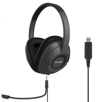 Auriculares Koss Sb42 Con Cable Usb, Supraaurales, Micrã³fono, Usb Tipo A, Negro/Gris