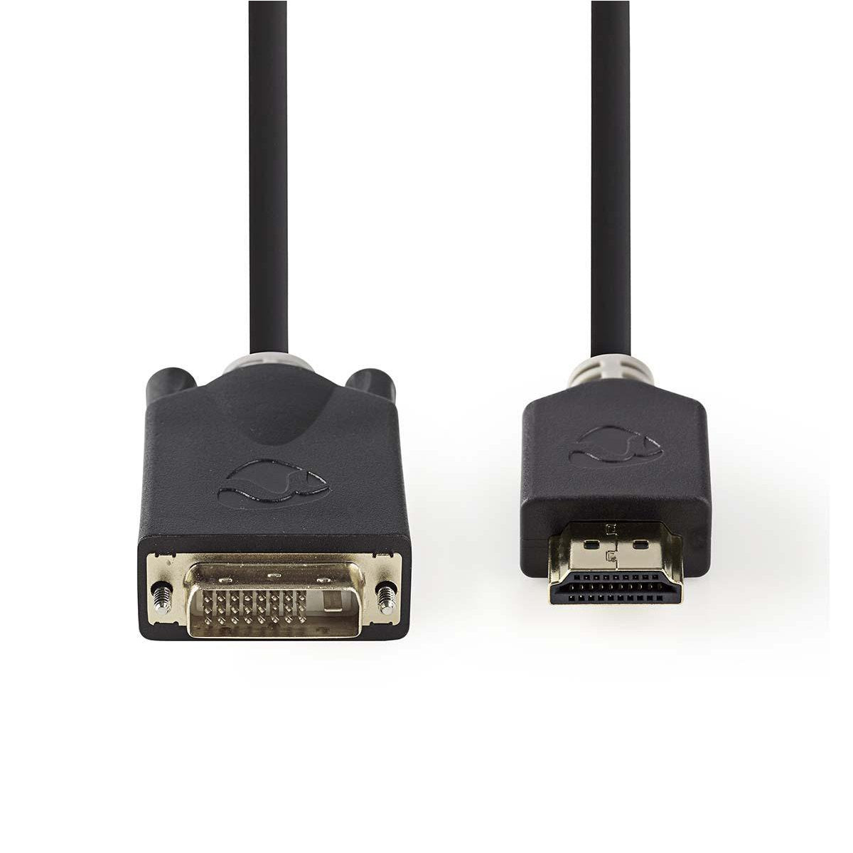 Nedis Ccbw34800at20 Adaptador De Cable De Vídeo 2 M Hdmi Tipo A (Estándar) Dvi-D Antracita