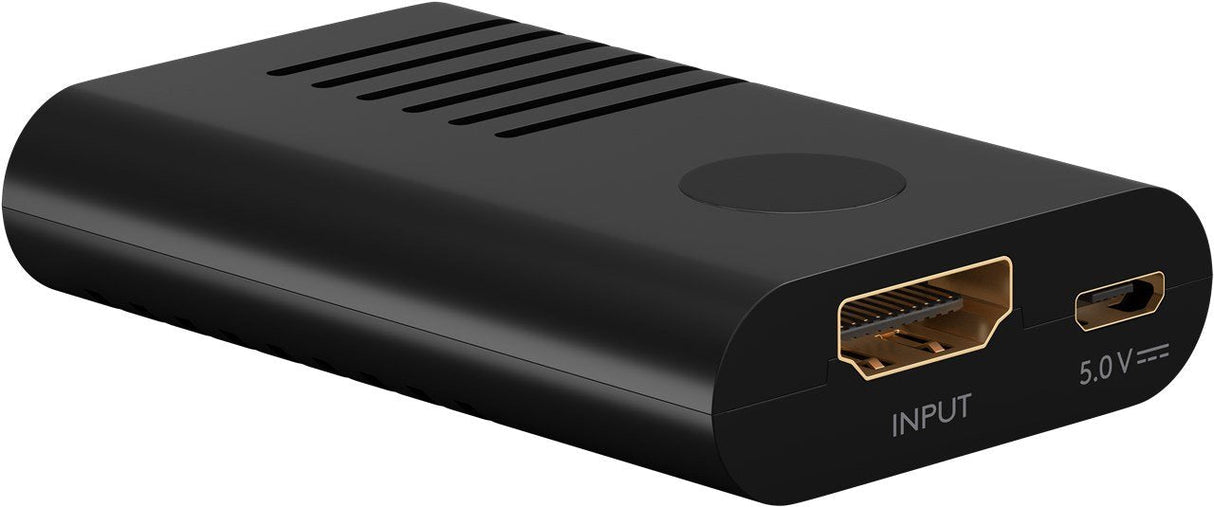 Amplificador De Señal Hdmi 4k A 60 Hz De Goobay, Extensión Hdmi Negra 58492