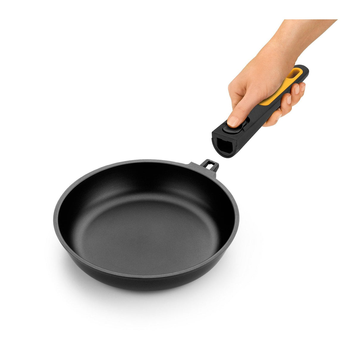 Sartén Fast Click Bra 481226 Ø26cm Espesor 5.5mm Aluminio Fundido Indeformable Teflón Antiadherente Mango Desmontable