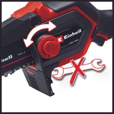 Einhell Ge-Ps 18/15 Li Bl-Solo, 4600040, Serrucho Podador Negro/Rojo