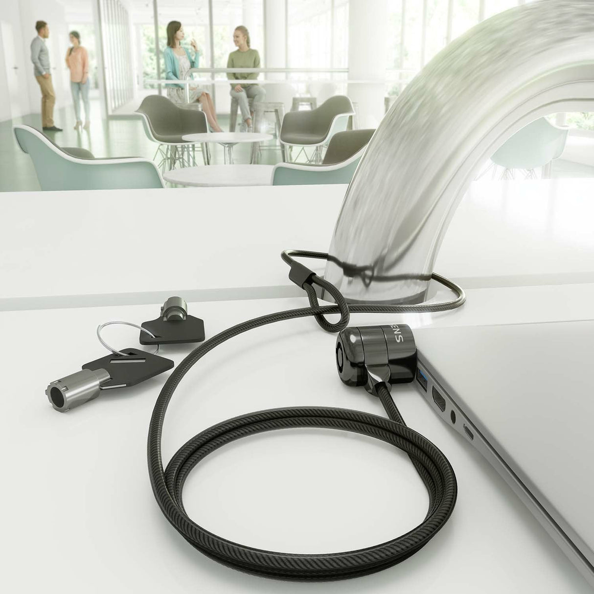 EAN 8435739901229 - AISENS ASLK-D40K04-BK cable antirrobo Negro 1,5 m imagen 5