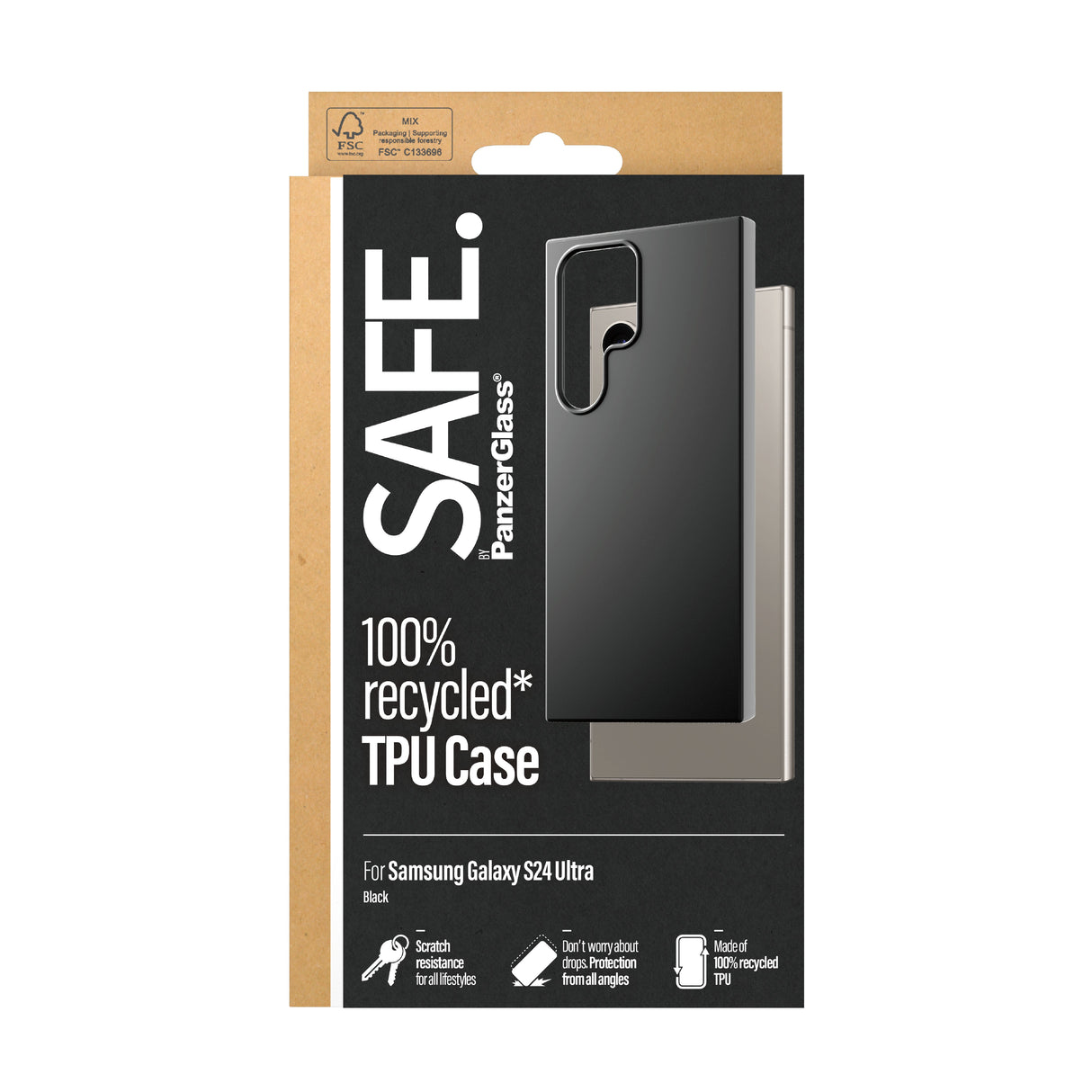 EAN 5711724956775 - PanzerGlass SAFE. by ® TPU Case Samsung Galaxy S24 Ultra | Black funda para teléfono móvil Negro imagen 3