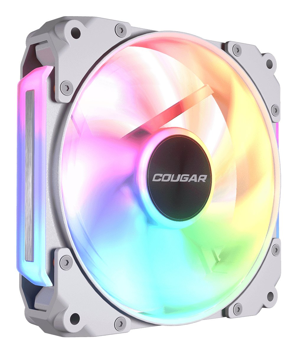 Ventilador Pc Cougar Apolar 120 Argb, Reverse Blade, Blanco